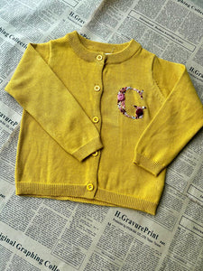 Hand Embroidered Kids Cardigan